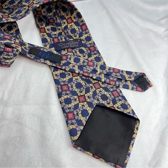 OSCAR DE LA RENTA Handsome Men’s Silk Tie - Picture 2 of 6